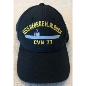 USS GEORGE H.W BUSH CVN 77 Navy Ship Hat U.S Military Official Ball Cap USA Made